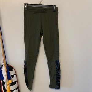 Olive green leggings